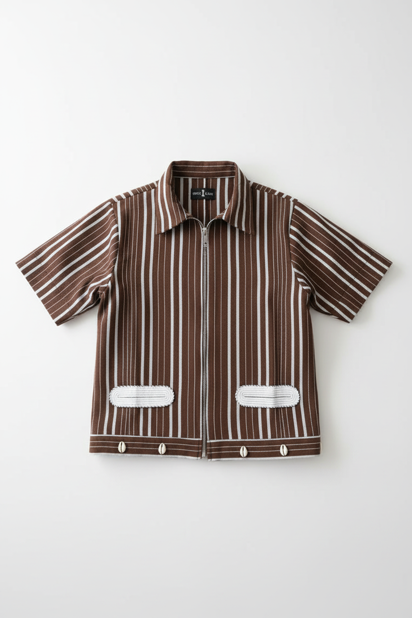 D.I Asooke Stripe Shirt.
