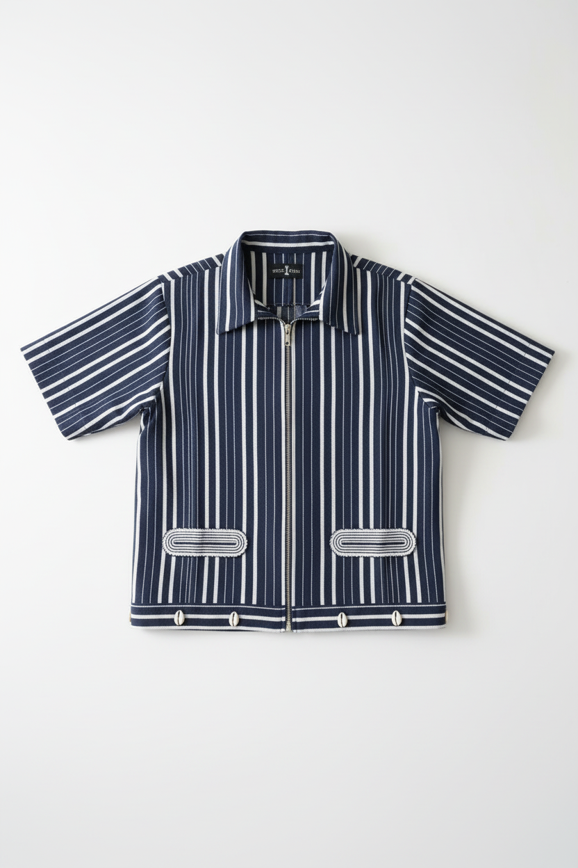 D.I Asooke Stripe Shirt.