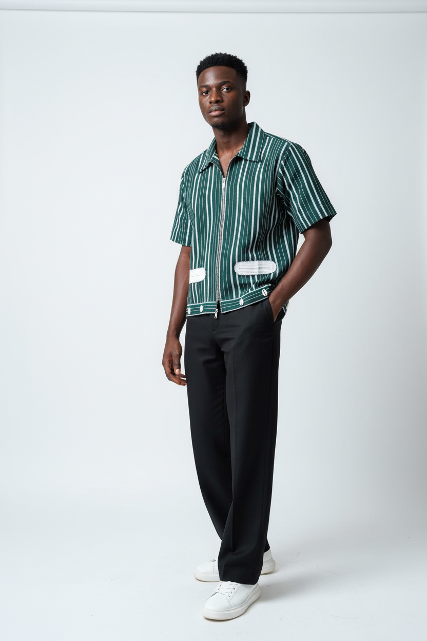 D.I Asooke Stripe Shirt.