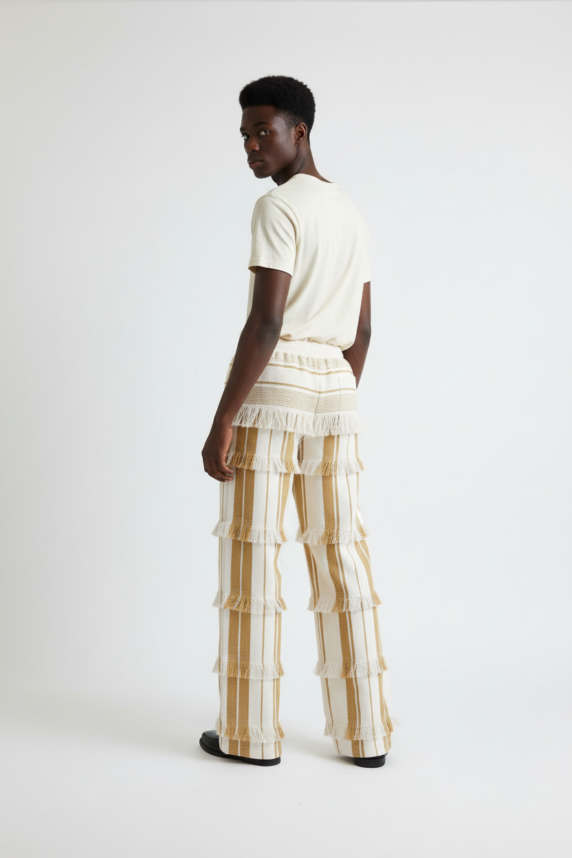 Layered Fringe Pants