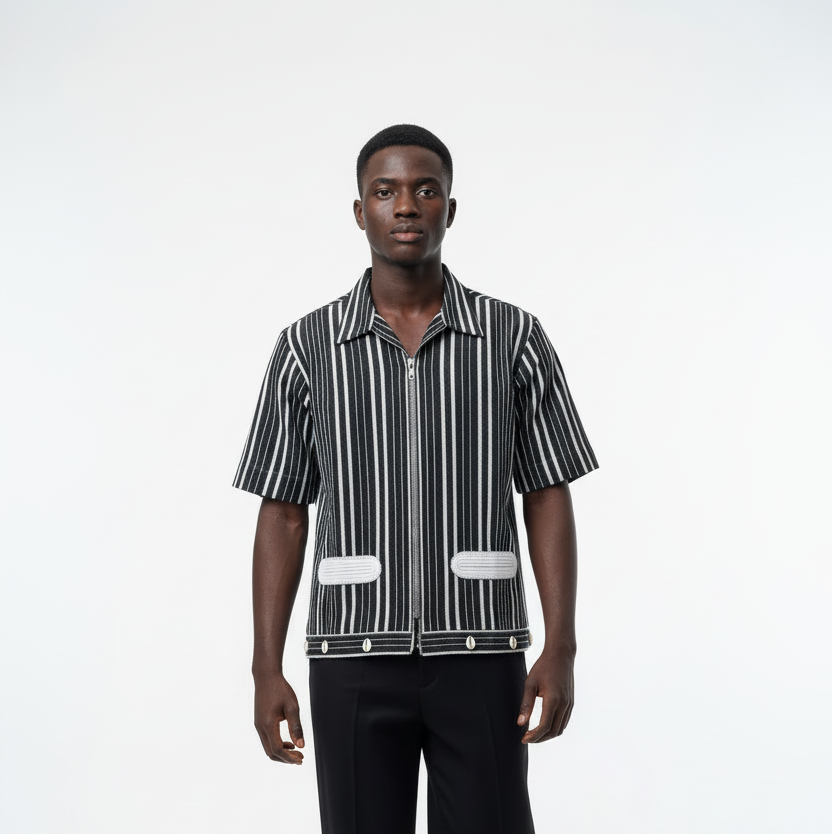 D.I Asooke Stripe Shirt.