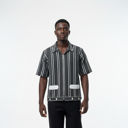 D.I Asooke Stripe Shirt.