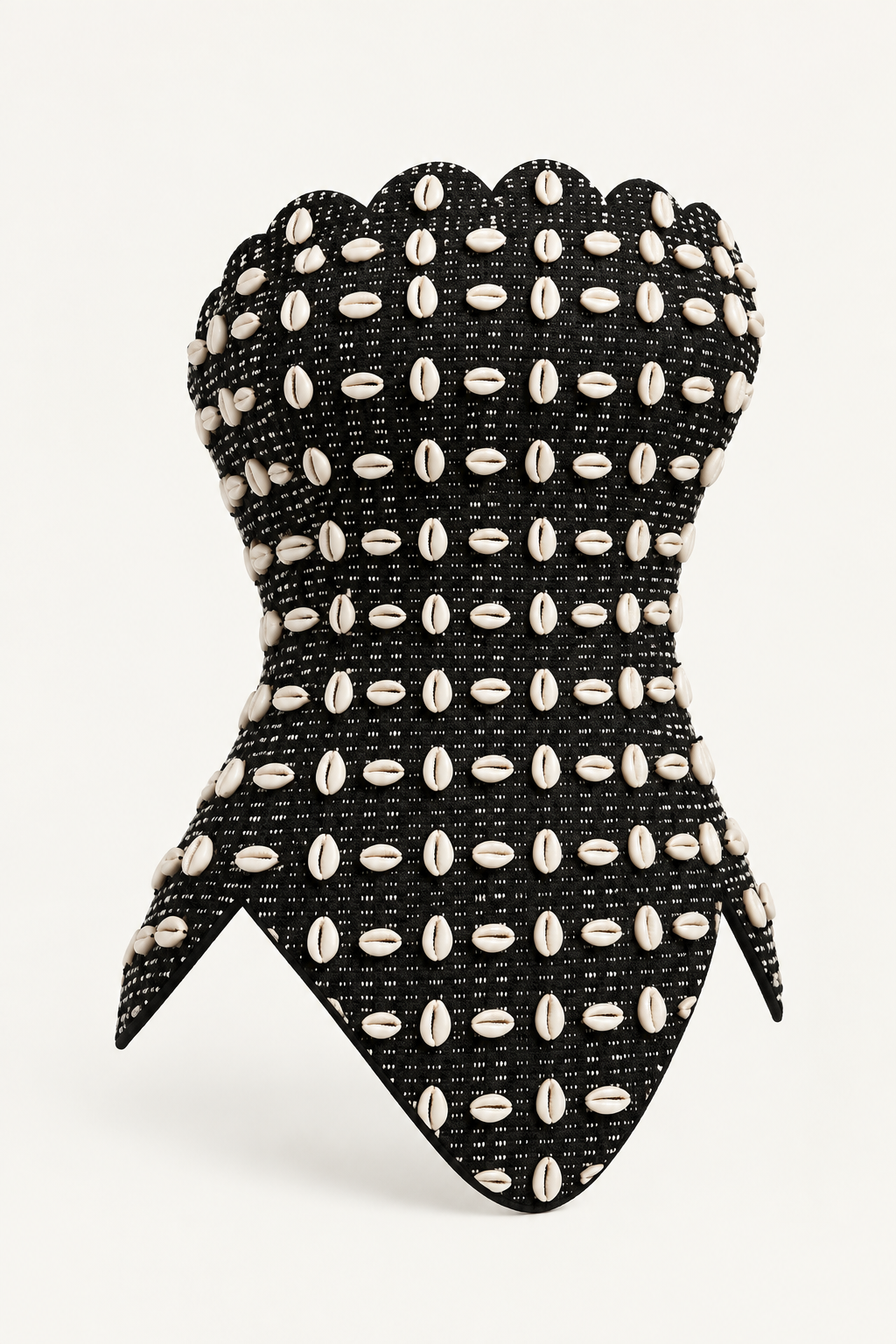 Cowries embelsihed corset top
