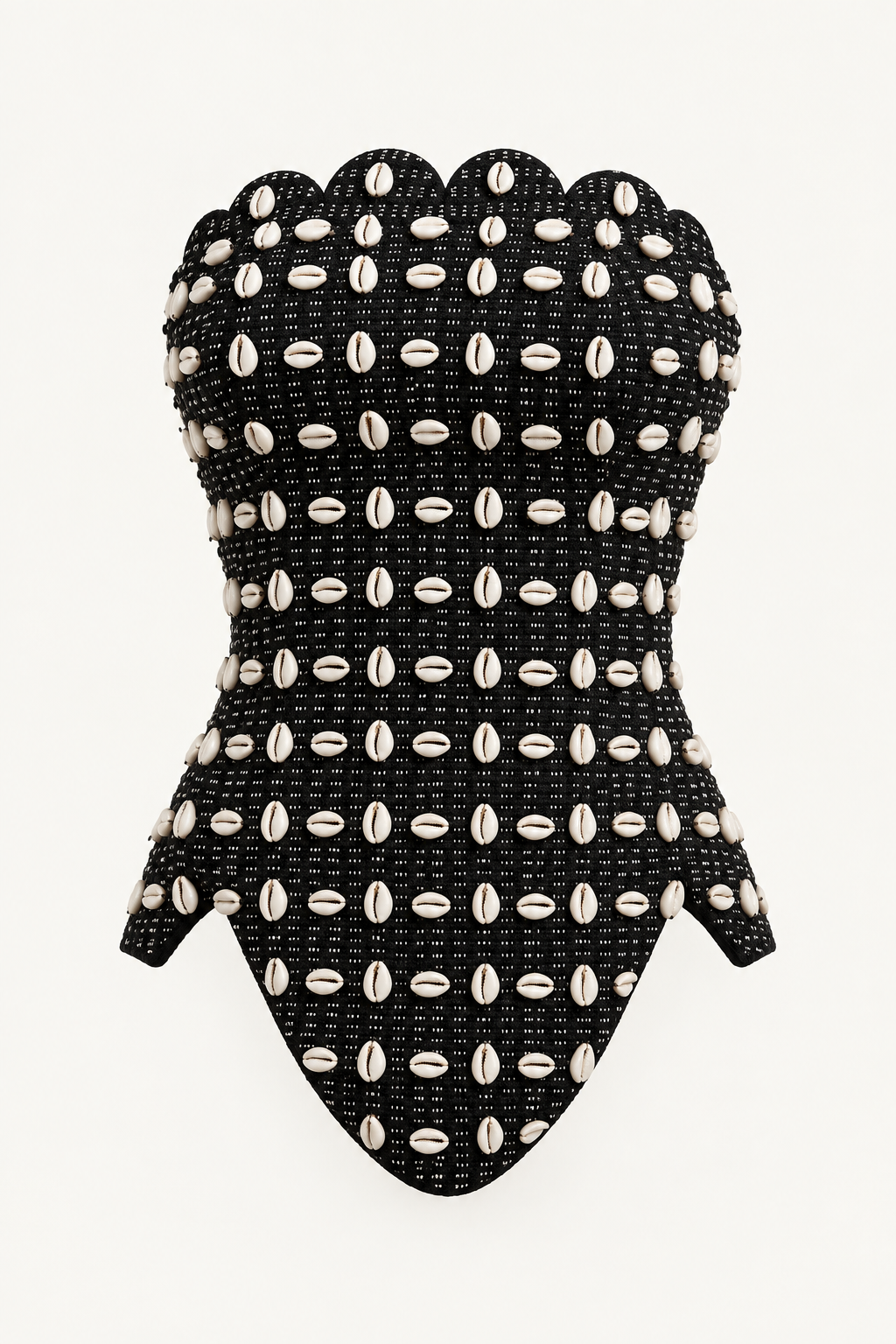Cowries embelsihed corset top