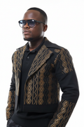 Black Gold Jacket – Upper Body Close-up