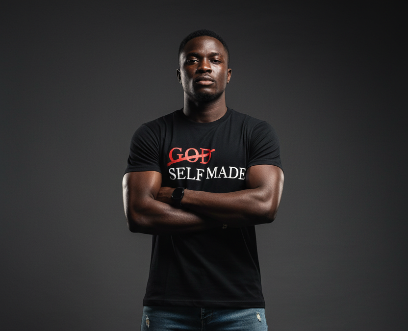 GOD MADE Motivational T-Shirt - Black