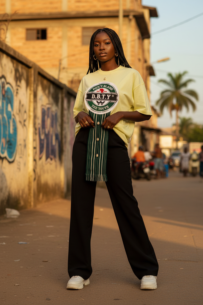 Female Model – D.B.T.Y Tee