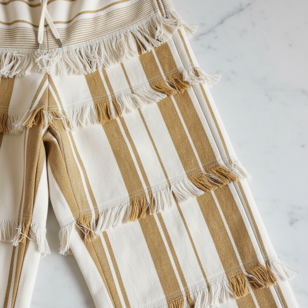 Layered Fringe Pants