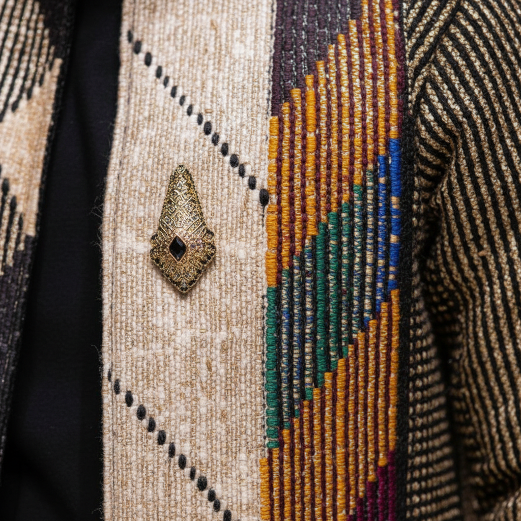 Geometric diamond pattern - detail macro shot