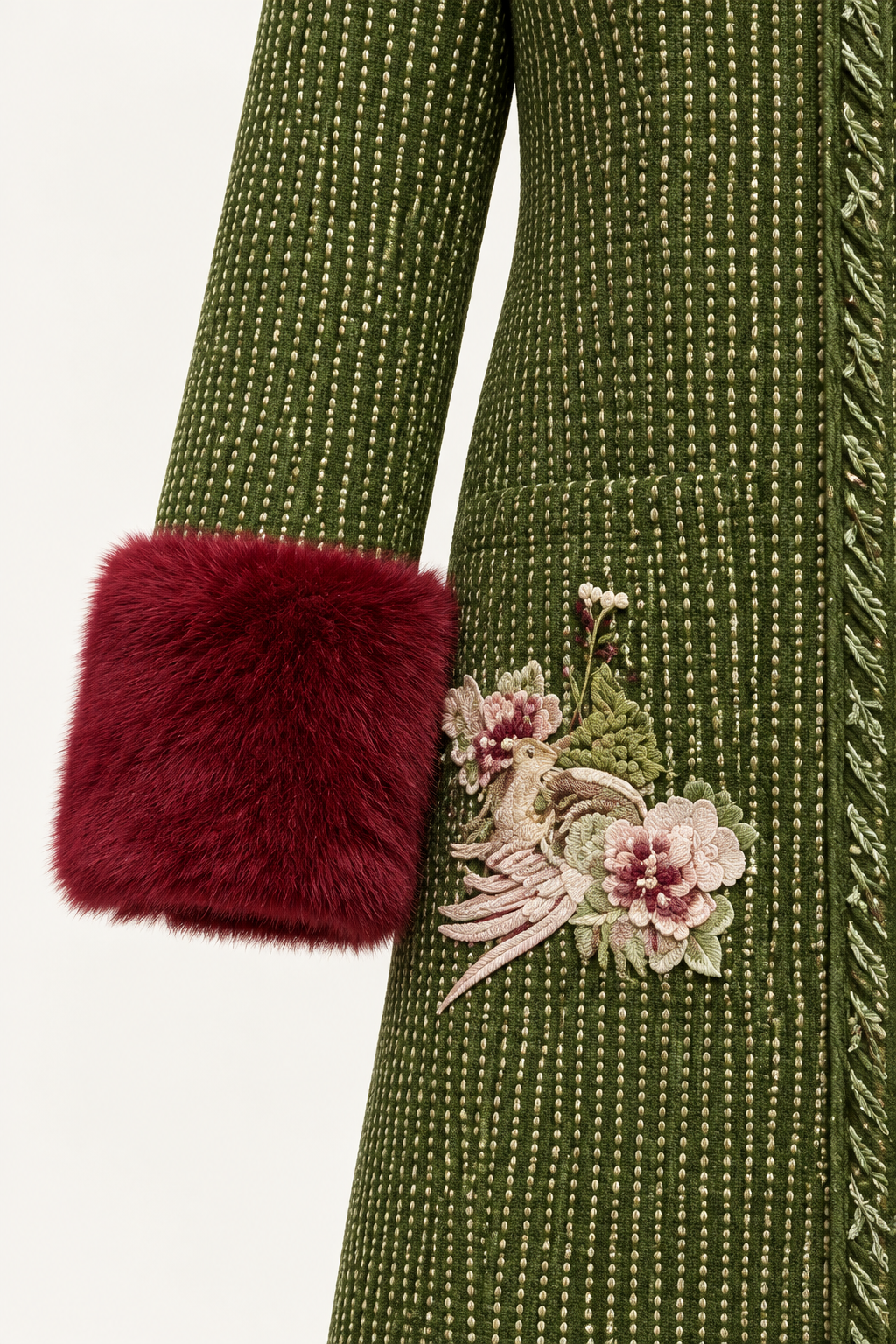 Peacock long coat