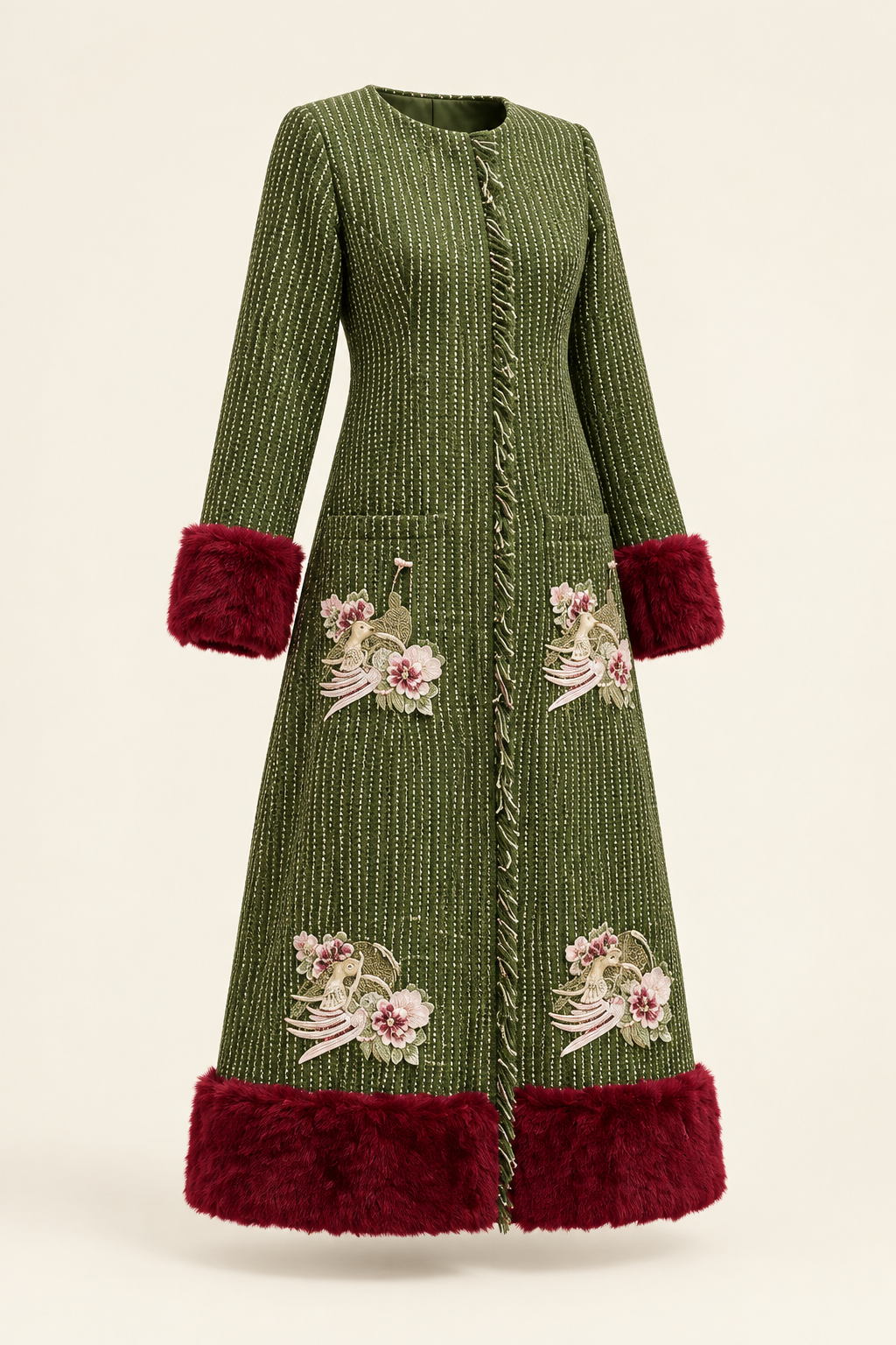 Peacock long coat