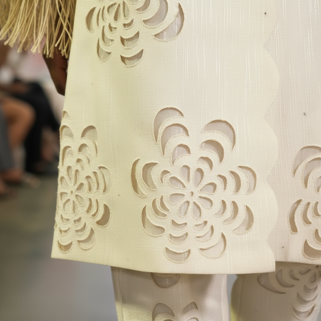 Flakey Petal Jacket - Ivory