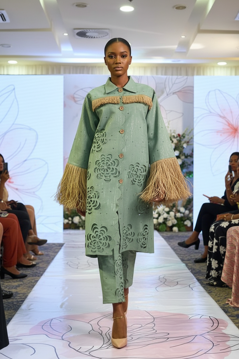 Luxury outfit - sage green