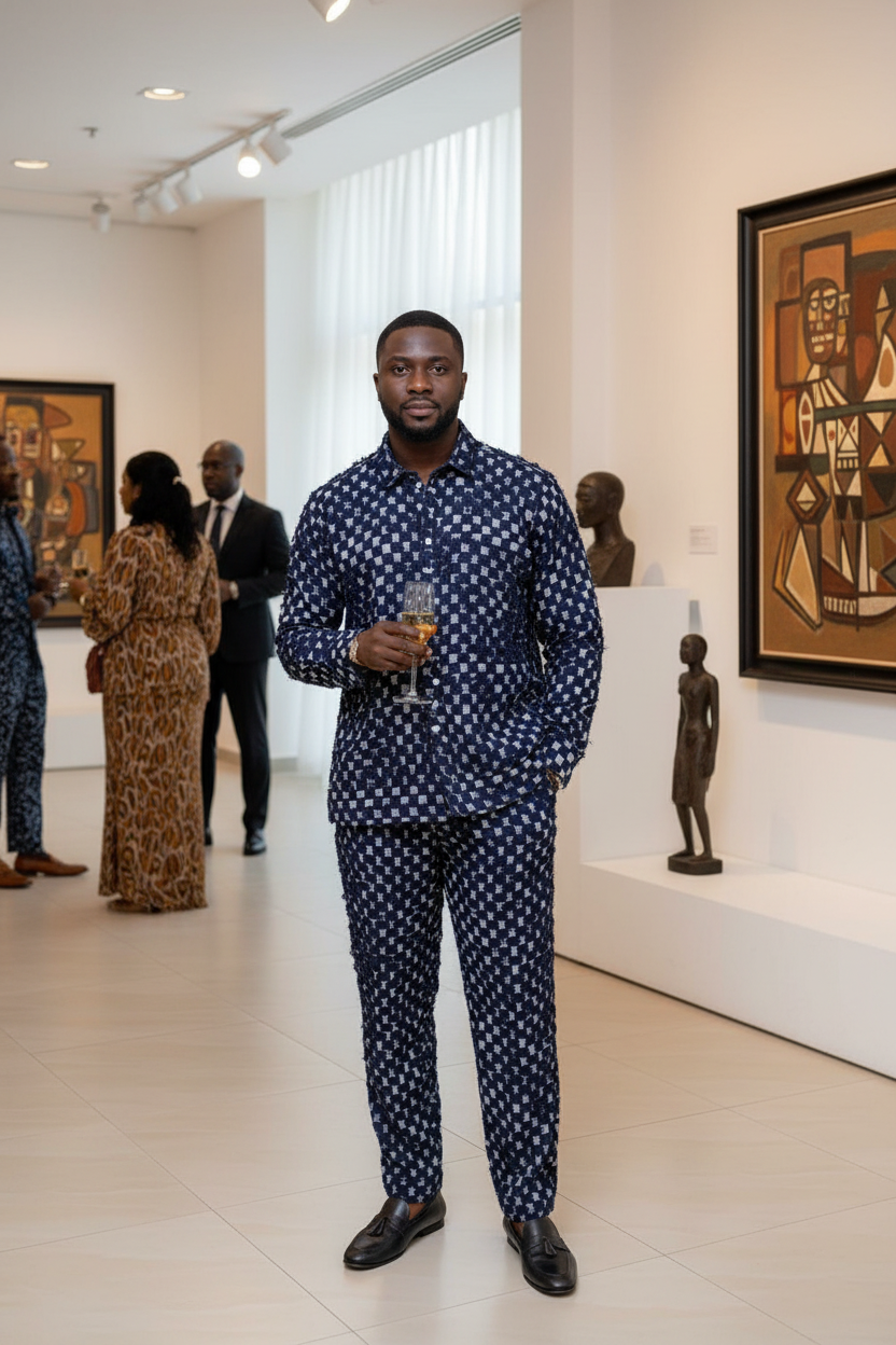 Checkered Denim 2-piece