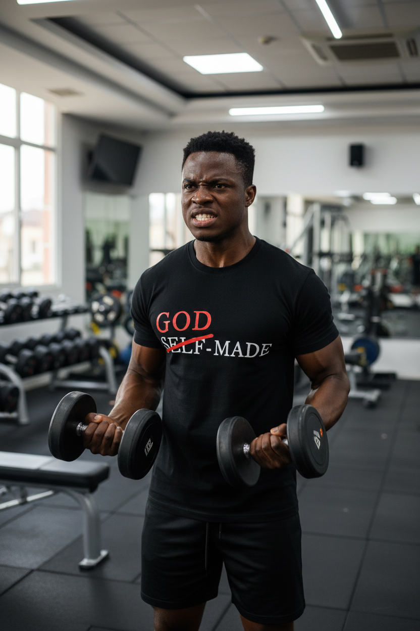 GOD MADE Motivational T-Shirt - Black