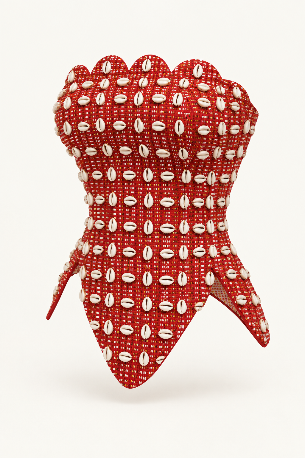 Cowries embelished corset top