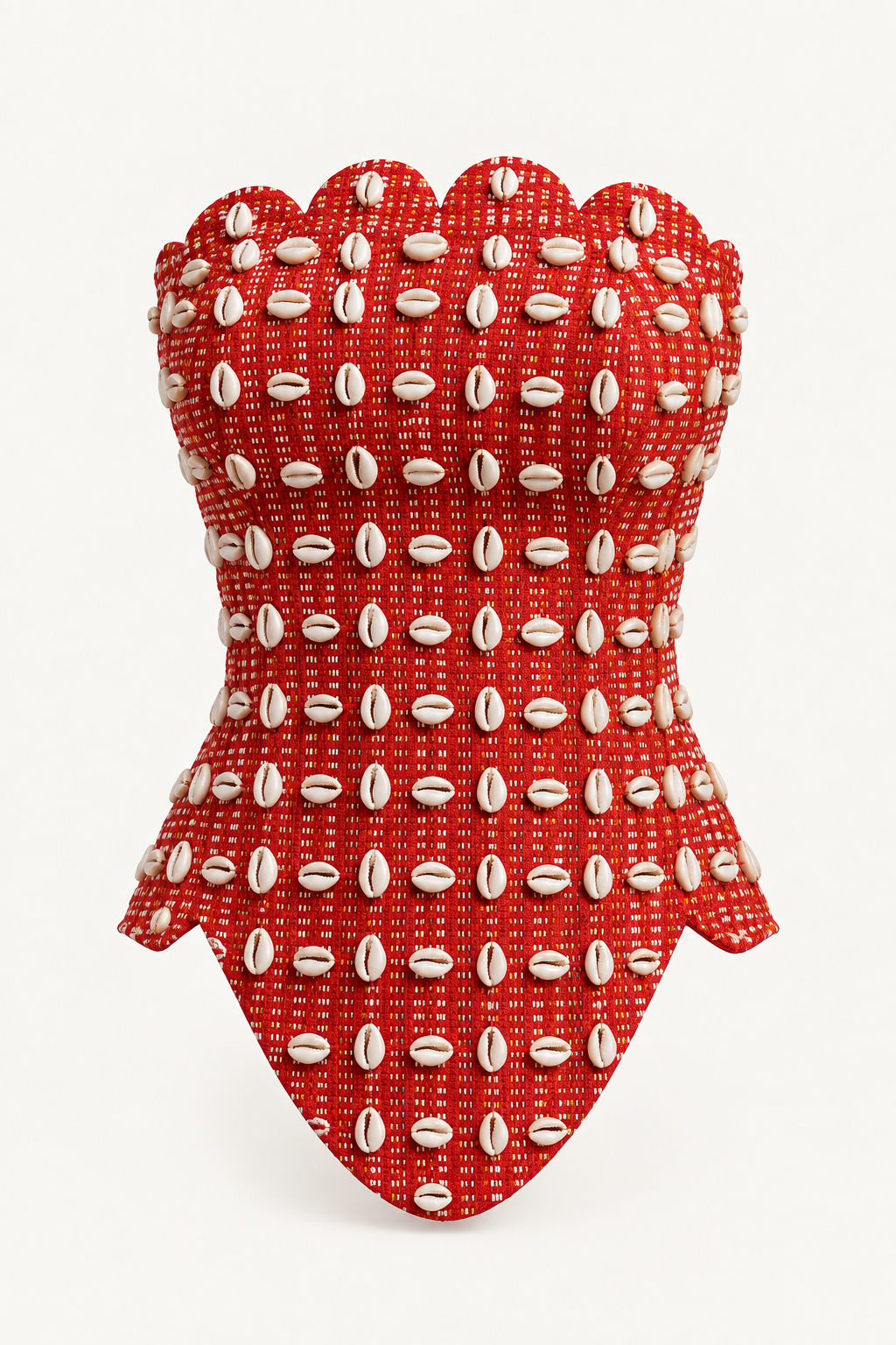 Cowries embelished corset top