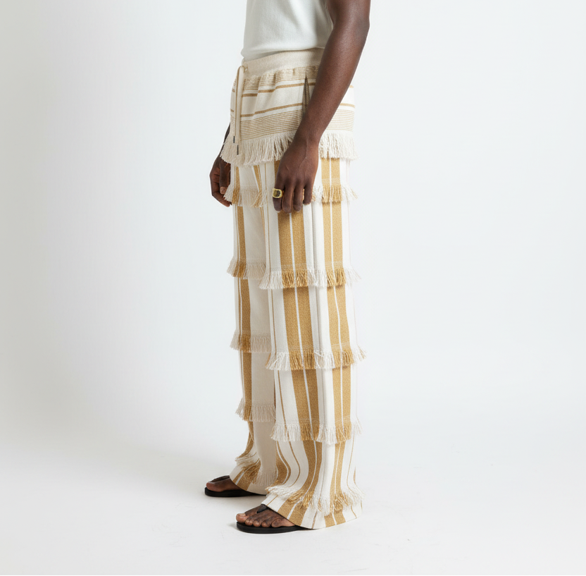 Layered Fringe Pants