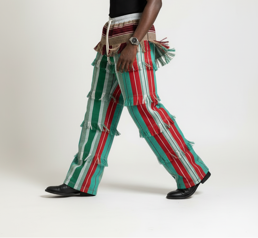 Layered Fringe Pants